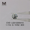Diamante de laboratório cvd G rd 1,17 ct 3EX vvs diamante barato feito pelo homem preço de fábrica