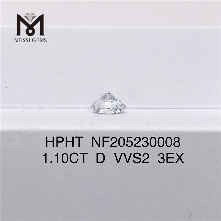 Atacado 1,10 ct D VVS2 Redondo Corte Brilhante HPHT 3EX Diamante Sintético Cultivado em Laboratório