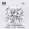 Diamantes de laboratório soltos de cor 4,18CT H SI1 ID EX EX diamante cultivado em laboratório preço de atacado
