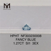 1,27 ct si1 3ex fantasia azul diamantes coloridos cultivados em laboratório hpht NF303230008