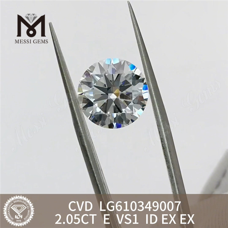 2.05CT E VS1 ID melhor preço em diamantes cultivados em laboratório CVD丨Messigems LG610349007