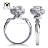 Anel de ouro branco 14K designer de moda anéis de diamante presente joalheria