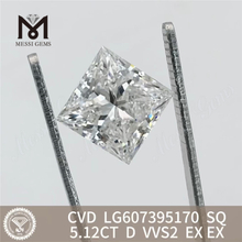 5.12CT D SQ VVS2 diamante cultivado em laboratório china CVD IGI LG607395170