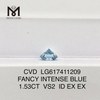 1.53CT VS2 ID FANCY INTENSE BLUE Diamantes de laboratório certificados IGI丨Messigems CVD LG617411209