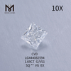 1,69 quilates G VS1 SQ VG Diamantes lapidação princesa criados em laboratório polonês