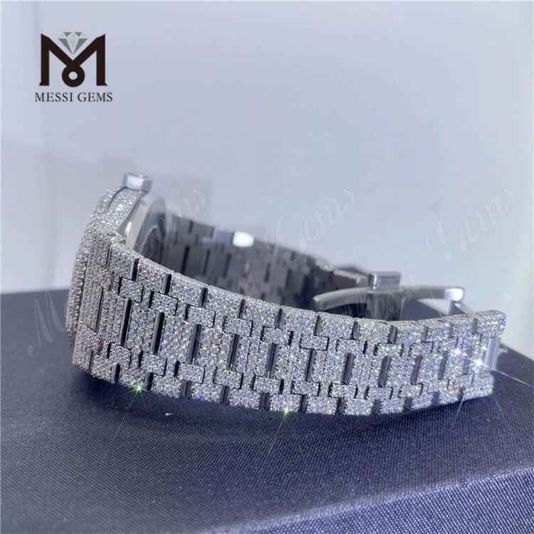 Relógio moissanite masculino hip hop personalizado relógio vvs moissanite de luxo