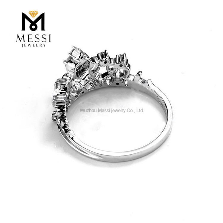 0,09 ct 14k anéis de moda de ouro moissanite anel de ouro para venda