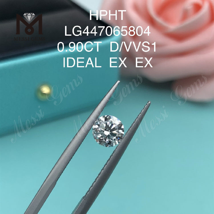 0,90 quilates D Redondo BRILLIANT IDEL Corte vvs1 diamante criado em laboratório