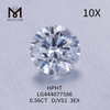 0,56CT D/VS1 RD diamante de laboratório 3EX IGI