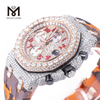 Relógio masculino de luxo com diamante moissanita com design personalizado