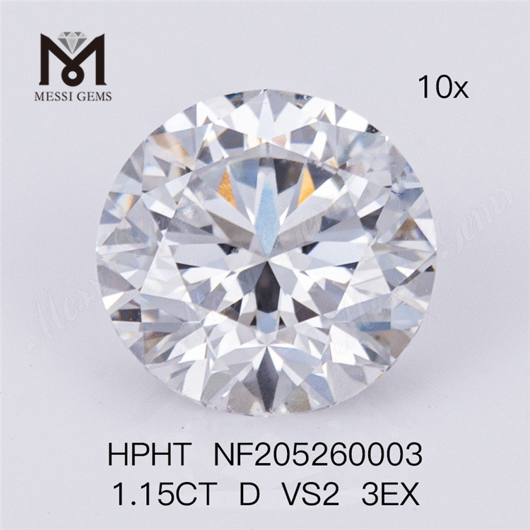 1,15 quilates D VS2 3EX preço de fábrica solto redondo brilhante melhores diamantes criados em laboratório online