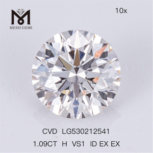 1,09ct VS Round Lab Created Diamond CVD White Lab Diamond à venda