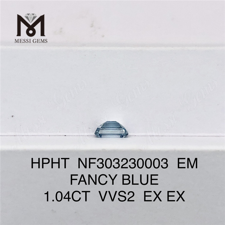 1.04CT FANCY BLUE VVS2 EX EX EM diamantes criados em laboratório por atacado HPHT NF303230003