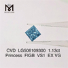 1,13 quilates Princess FIGB VS1 EX VG diamante cultivado em laboratório CVD LG506109300
