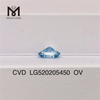 1.66CT OV FANCY INTENSE GREENISN BLUE VS1 EX VG laboratório diamante CVD LG520205450