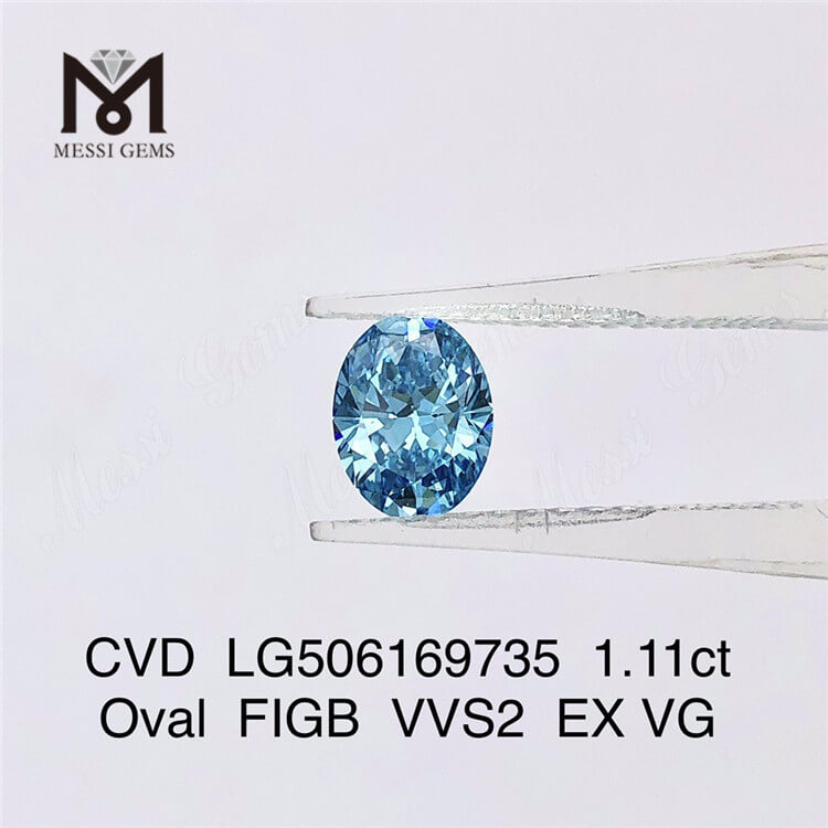 1,11 ct 7,75X5,94X3,62MM Diamantes de laboratório com corte oval VVS2