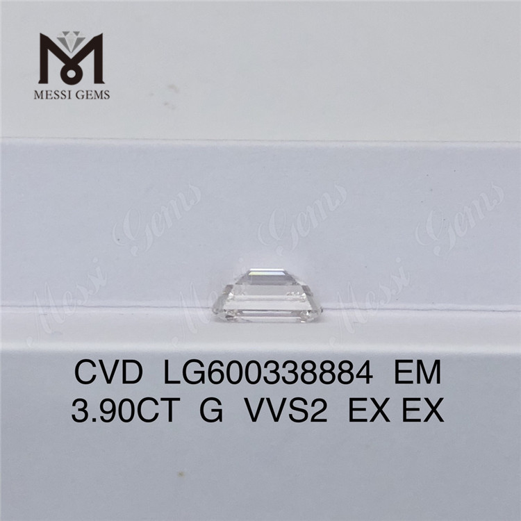 Pedras cvd esmeralda 3.90CT G VVS2 EX LG600338884 