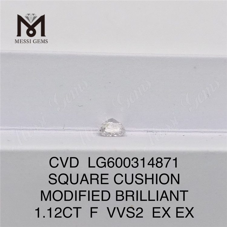 Almofada CVD 1.12CT F VVS2 Preço de diamante cvd de 1 quilate丨Messigems LG600314871