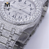 Relógio de diamante moissanite hip hop, testador de diamante vvs, relógio de moissanite