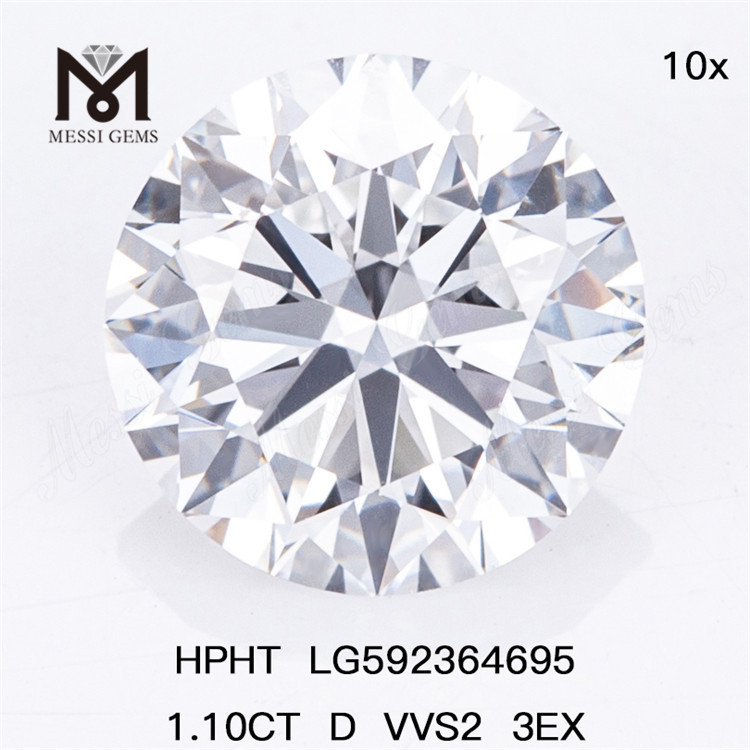Fornecedores de diamantes hthp 1.10CT D VVS2 3EX HPHT LG592364695 