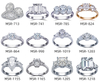 9.03*6.14mm OVAL IGI Lab Diamond Bezel Set Anéis de noivado de diamante de laboratório