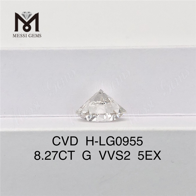Diamantes 8.27CT G VVS2 ID EX EX CVD capacitam seu negócio de joias LG602336106丨Messigems